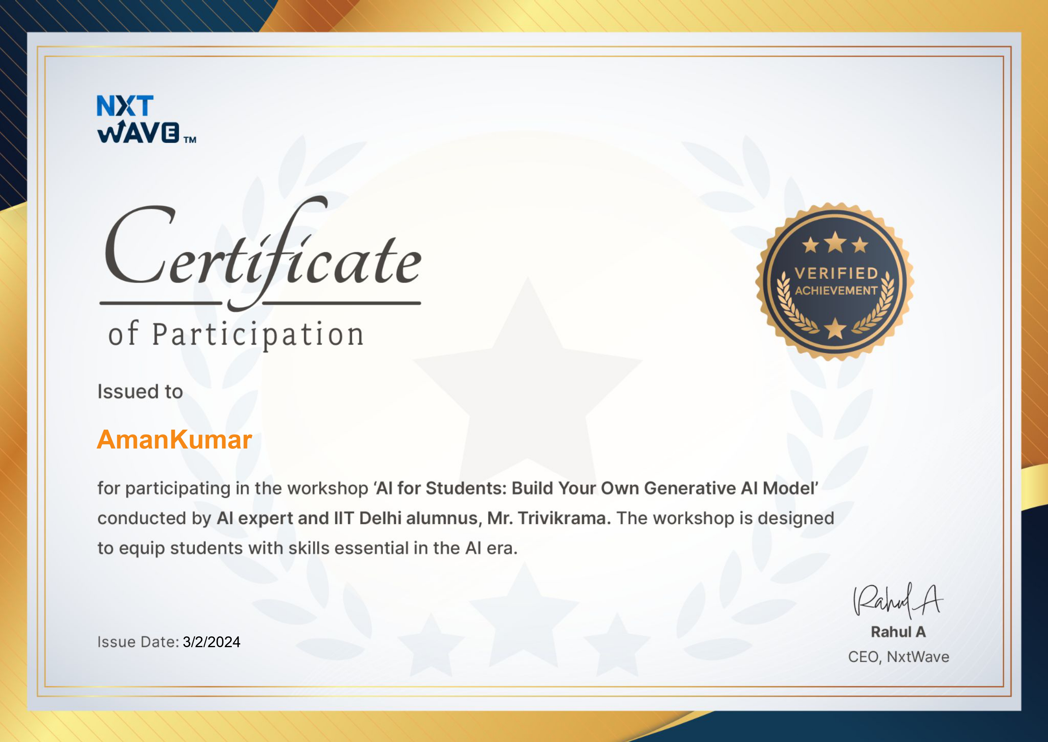 Web Accessibility Certificate
